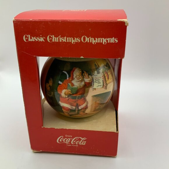 Coca Cola Vintage Classic Corning Glass Works Christmas Ornament - Picture 2 of 4